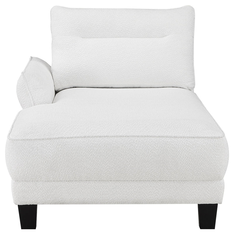 Granholm - Upholstered Curved Arm Sectional Sofa - White