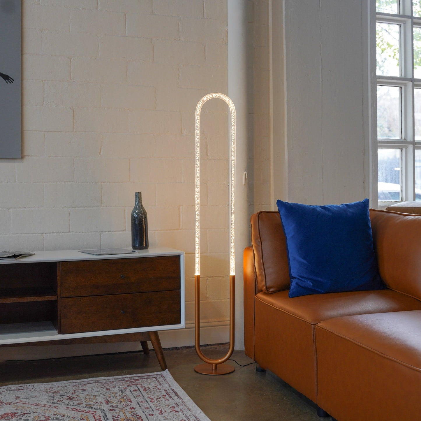 Zeon - LED Floor Lamp, 110 - 120V - Bronze