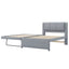 Upholstered Platform Bed With Multifunctional Trundle