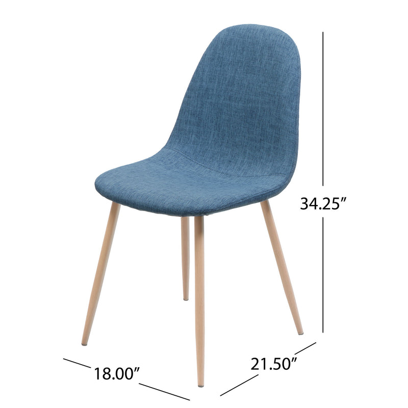 Elegant Dining Chair Set With Fabric