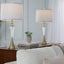 Ashland - Contemporary Crystal Table Lamp (Set of 2) - Clear Crystal / Nickel / White