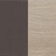 Staten - Upholstered Armless Accent Chair - Dark Brown