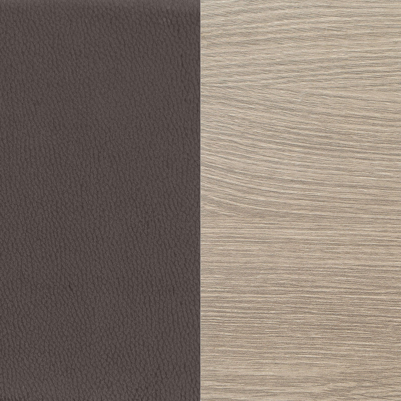 Staten - Upholstered Armless Accent Chair - Dark Brown