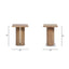 Sonoma - Square Pedestal Side Table - Antique Brown