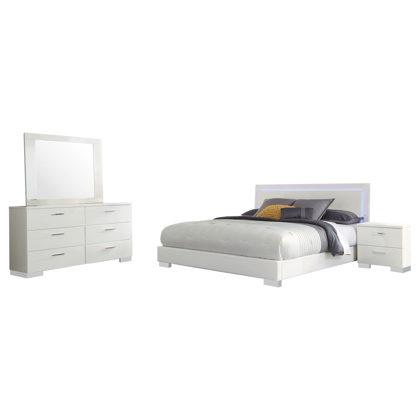 Dulcey - Bedroom Set & LED Lighting