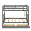 Bunk Bed With Ladders And 2 Storage Drawers