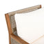 Acacia Wood Patio Furniture Club Chair, Outdoor Wicker Armchair, Deep Seating With Soft Cushions For Porch - Teak / Mix Brown