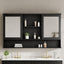 Wall Mounted Bathroom Medicine Cabinet With Double Mirrored Doors