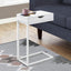 Accent Table, C - Shaped Contemporary Elegant Desig