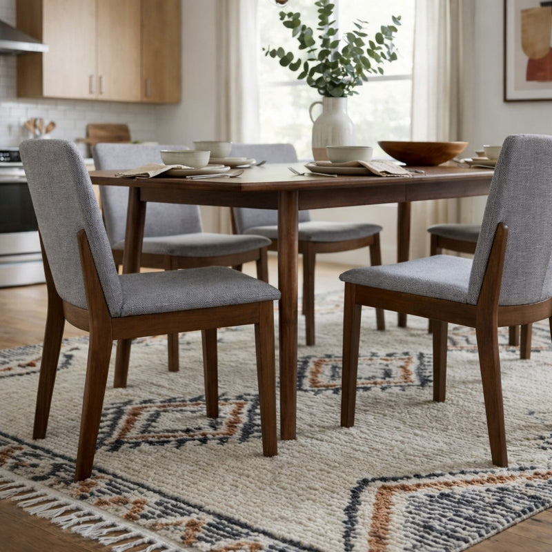 Laura - Mid-Century Modern Solid Wood Dining Chair (Set of 2)