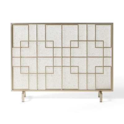 Dorothy - Modern Single Panel Iron Fire Screen