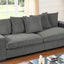 Luxe Sofa With 5 Matching Toss Pillows, Sleek Design, Spacious And Comfortable 3 Seater Couch
