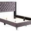 Upholstered Nailhead Trim Chic Bed