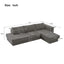 L-Shaped Modular Sofa With Double Layer Cushion