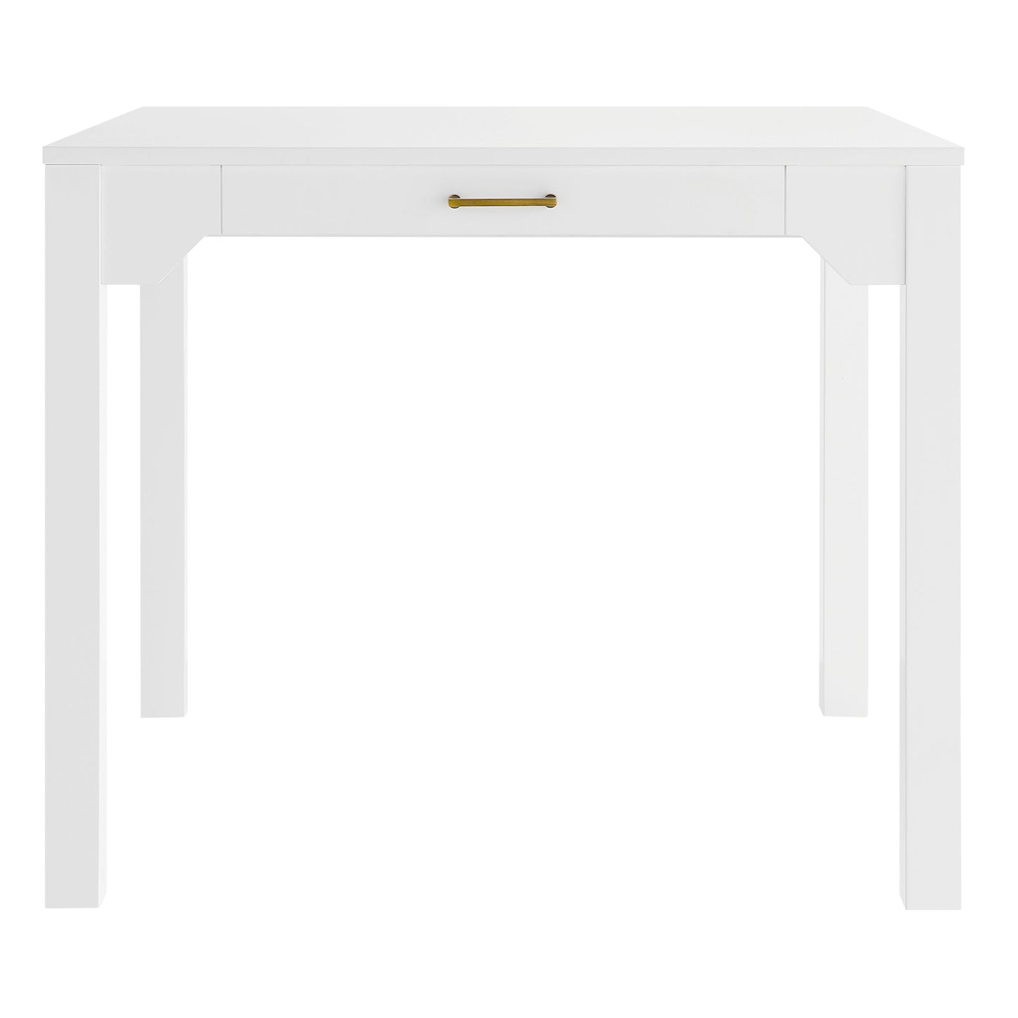 Alleyville - Square Dining Table With Storage Drawer - White
