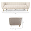 Lamattina - Genuine Italian Channel Tufted Sofa