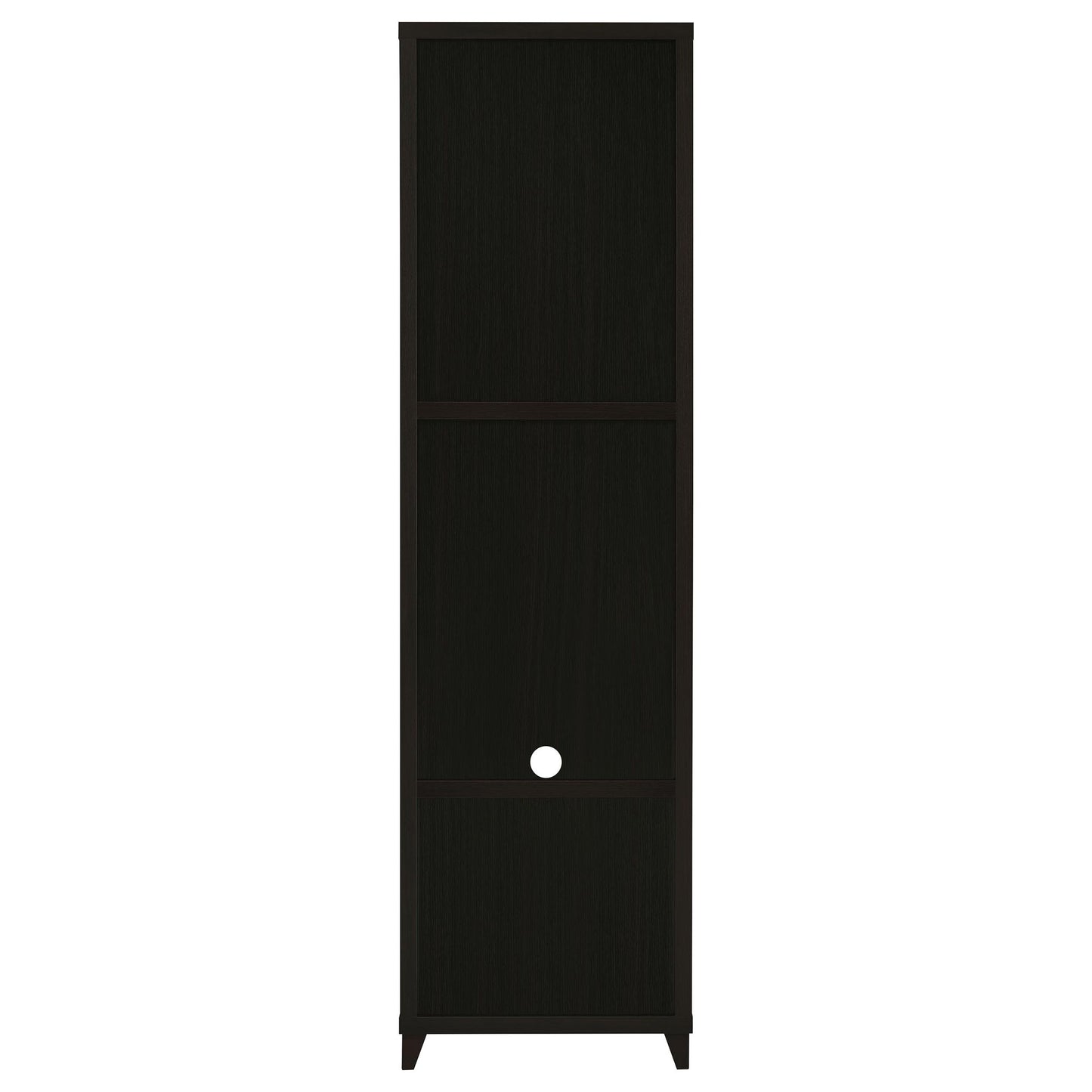 Media Tower With And Drawer With Adjustable Shelves Handles - Brown