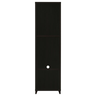 Media Tower With And Drawer With Adjustable Shelves Handles - Brown
