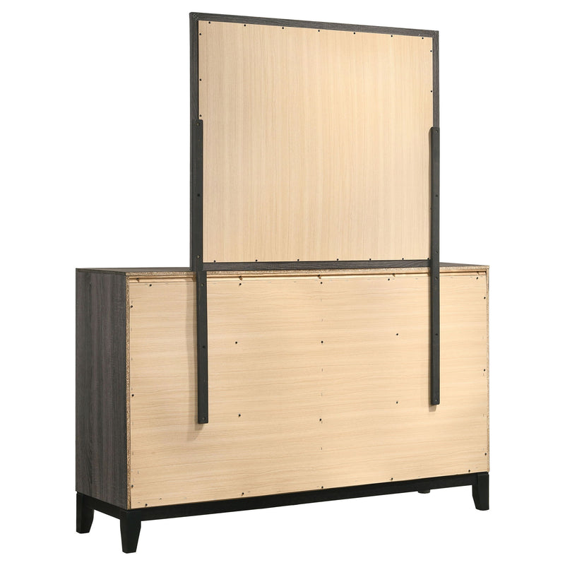 Cabrillo - 6 Drawer Dresser With Mirror - Gray
