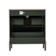 Bathroom Vanity With Ceramic Sink, Fluted Design