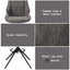 Malika - Side Chair With Swivel (Set of 2) - Brown Gray