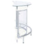 Strick - Freestanding Glass Top Home Bar Wine Cabinet - White