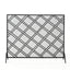 Elegant Design Fire Screen Protective Barrier Iron - Black