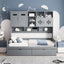 Daybed With All-In-One Cabinet And Shelf