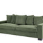 Luxe Sofa With 5 Matching Toss Pillows, Sleek Design, Spacious And Comfortable 3 Seater Couch