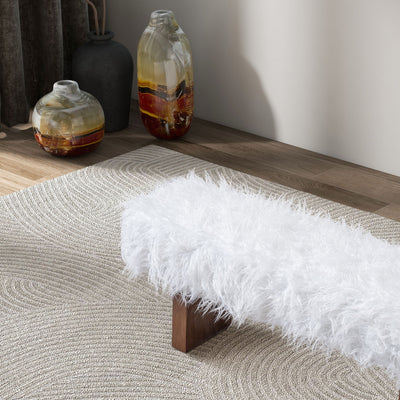Henley - Fur Bench - White Khaki