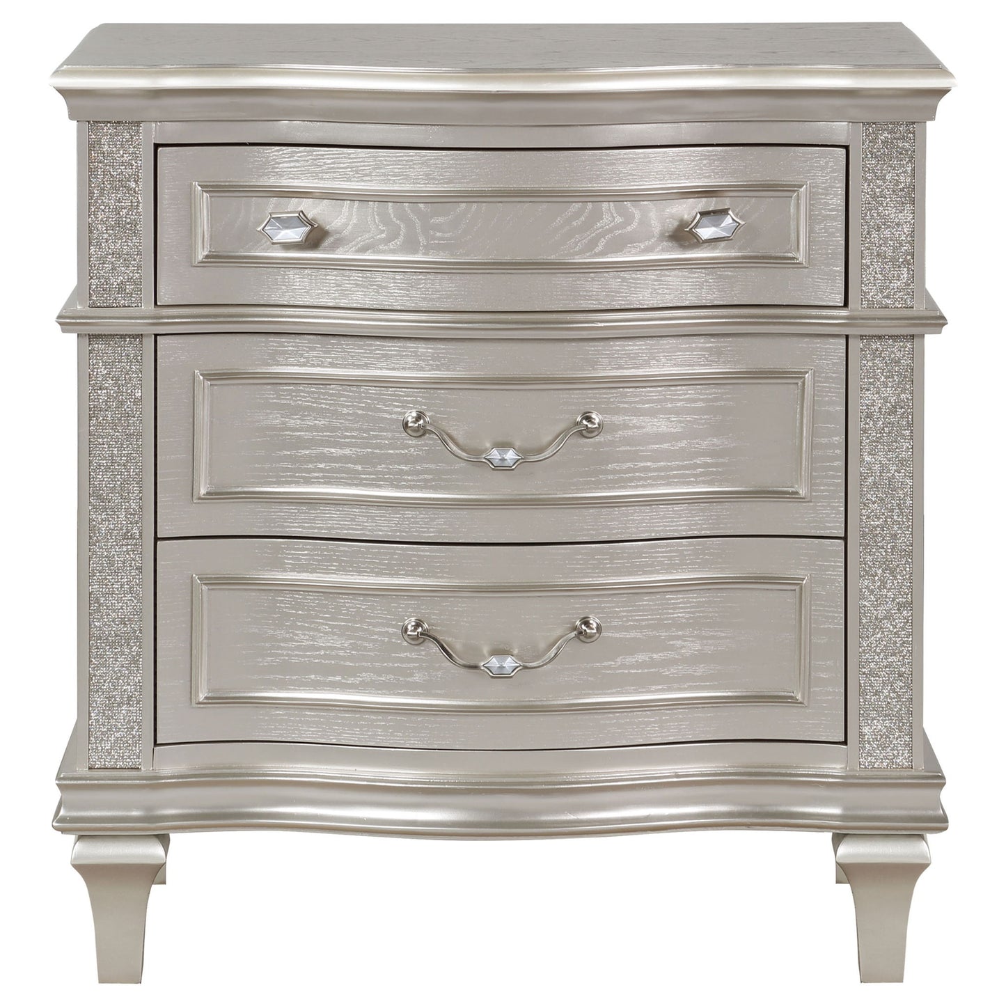 Evangeline - 3 Drawer Nightstand - Oak