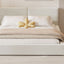 Upholstered Platform Bed, Grounded Bed With Solid Frame