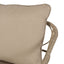 Bruce - Outdoor Club Chair Set With Water Resistant Cushions Rattan And Iron - Brown