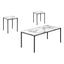 Table Set, Coffee, End, Contemporary, Modern (Set of 3)