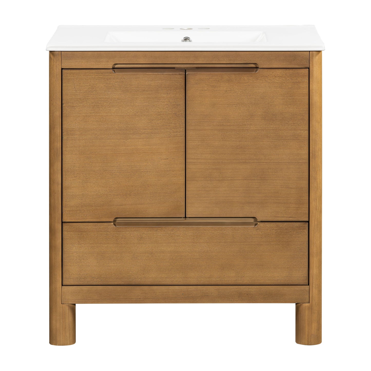 Softened Modern Bathroom Vanity With Sink