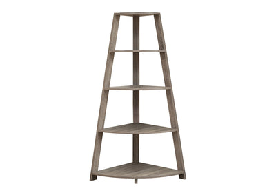 Bookshelf, Bookcase, Etagere, Corner, 4 Tier, Office, Contemporary & Modern