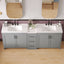 Double Sink Bathroom Vanity With Quartz Countertop