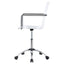 Clear Office Chair With Caster Wheels Futuristic Design, Adjustable Height - Clear