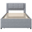 Upholstered Platform Bed With Multifunctional Trundle