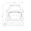 Fireplace, 50000 Btu Fire Pit, Wood Burning Chimney For Outside - Black