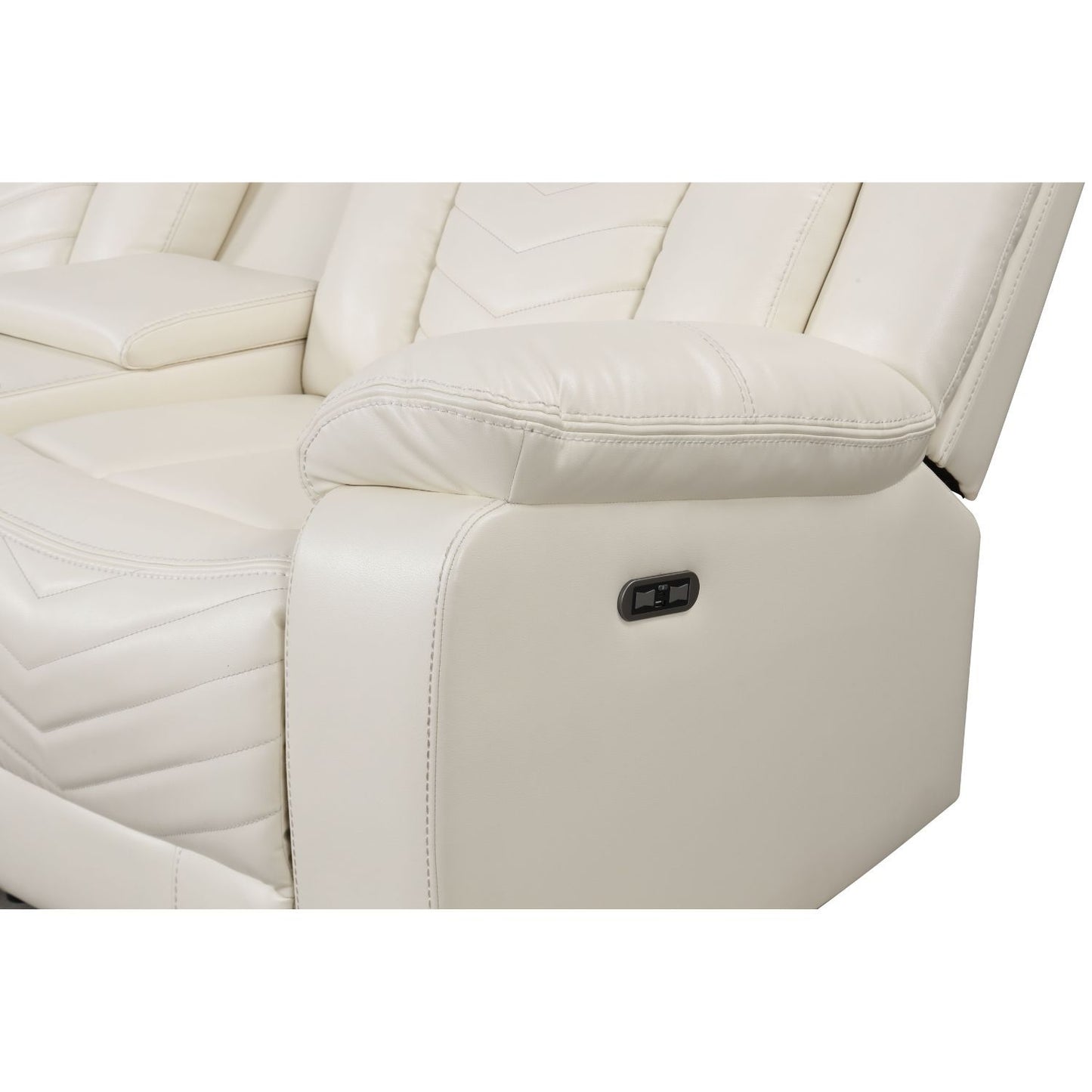 Challenger - Recliner Sectional Sofa, Built In USB, C Ports & Bluetooth