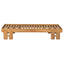 Daybed With Cushion & Pillow, Low Profile Design For Indoor / Outdoor Use - Cream / Teak