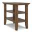 Acadian - Narrow Side Table - Rustic Brown