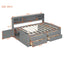 Daybed With 2 Bedside Cabinets, Upper Shelves And 4 Drawers