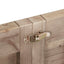 Rustic Dining Table With Metal Support - Natural