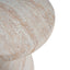 Outdoor / Indoor Travertine Side Table Lightweight
