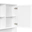 Wall Mounted Bathroom Medicine Cabinet With Double Mirrored Doors