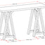 Sawhorse - Handcrafted Console Sofa Table