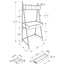 Computer Desk For Home Office, Laptop, Leaning, Storage Drawers, Contemporary & Modern