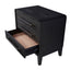 3 Drawer Nightstand With USB - Black